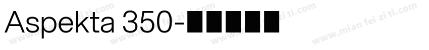 Aspekta 350字体转换